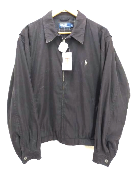 Polo by RALPH LAUREN(ポロバイラルフローレン) 韓国製 裏地チェックスウィングトップブルゾン メンズ import：XL