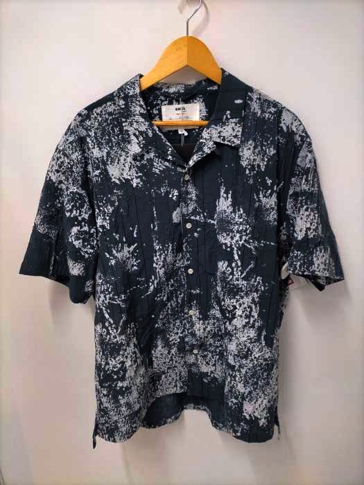 AMOK(アモク) 22SS Paint Shrink Print Shirts メンズ JPN：M