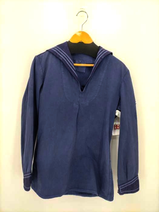 USED古着(ユーズドフルギ) 70S 旧西ドイツ海軍 マリン セーラーシャツ メンズ 表記無