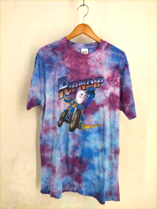 リップンディプ RIPNDIP タイダイ フロントプリントTシャツ メンズ JPN：L