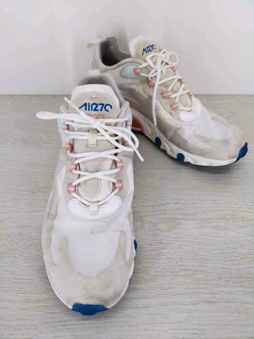 ナイキ NIKE エアマックス270リアクト サミットホワイト/ゴーストアクア/ファントム メンズ  27.5