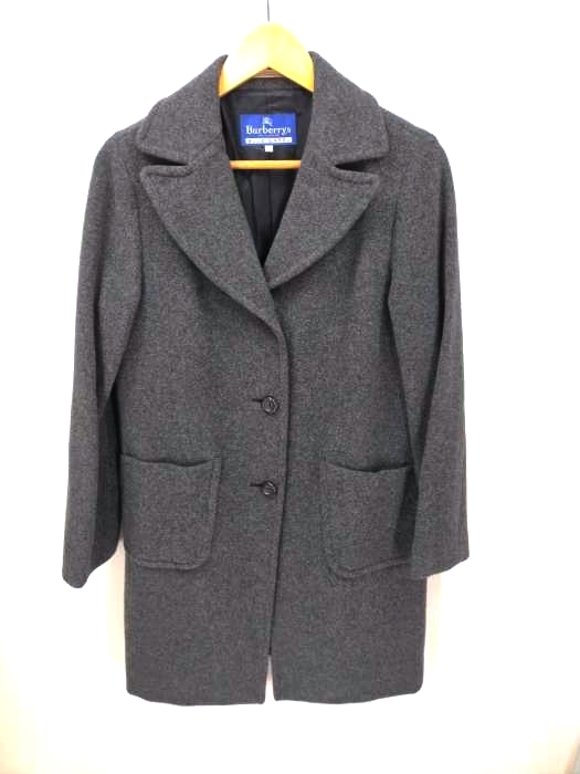バーバリーズブルーレーベル BURBERRYS BLUE LABEL ウールチェスターコート レディース JPN：40