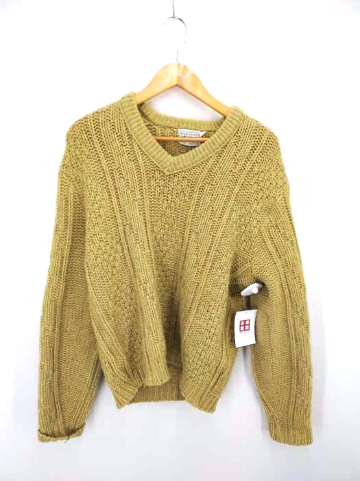 ユーズドフルギ USED古着 {{Wool Kodel by Campus}} USA製 メランジVネックニット メンズ JPN：L