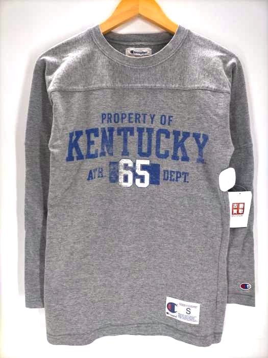 チャンピオン Champion KENTUCKY カレッジ ヴィンテージプリント加工 フットボールシャツ メンズ import:S