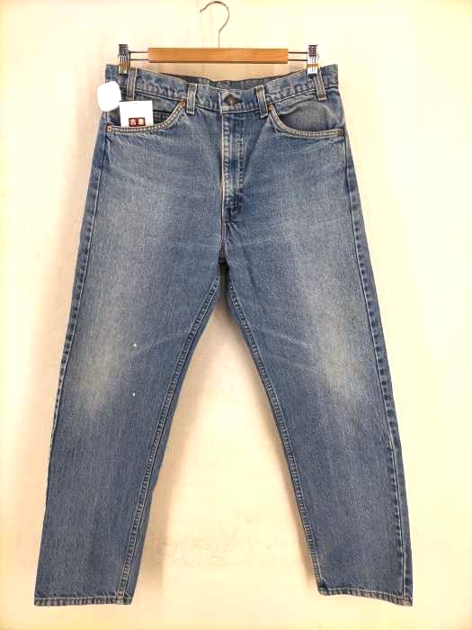 リーバイス Levis 505 USA製 90s オレンジタブ ボタン裏575 ジップフライデニムパンツ メンズ  W34L30