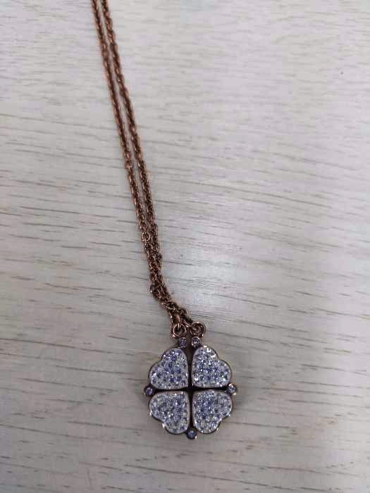 Folli Follie(フォリフォリ) HEART 4 HEART Clover 2-Way Necklace ピンクゴールド レディース FREE