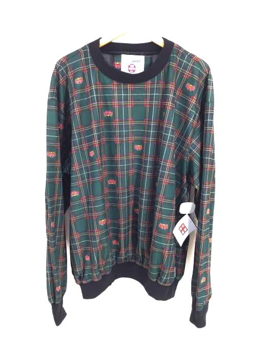 USED古着(ユーズドフルギ) MADE IN U.S.A. WINDSTOPPER 総柄ピステ プルオーバー メンズ JPN：XL