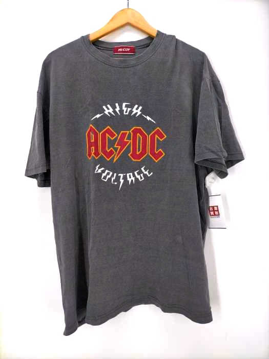 USED古着(ユーズドフルギ) McCOY AC/DC クルーネックTシャツ メンズ 表記無