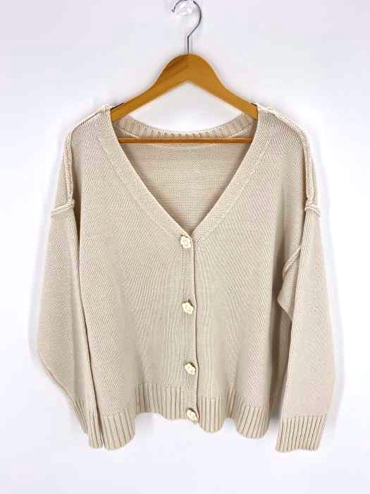 MARYQUANT(マリークワント) 21AW フラワーボタン ルーズカーディガン レディース JPN：M