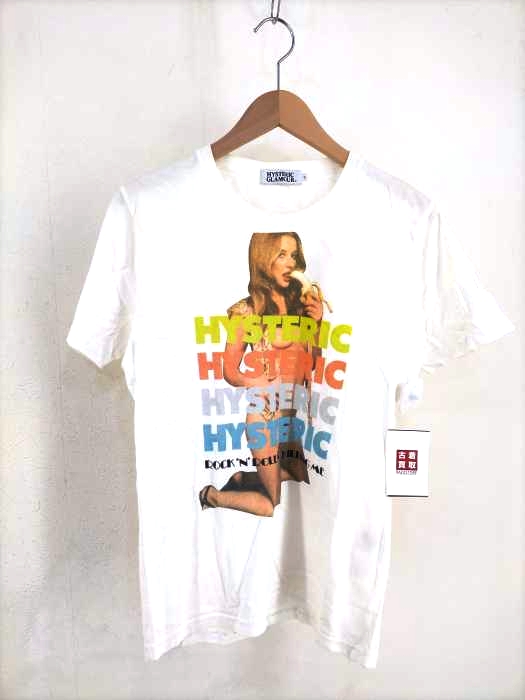 HYSTERIC GLAMOUR(ヒステリックグラマー) ROCKN ROLL IS KILLING ME ガールプリントTシャツ メンズ JPN：S