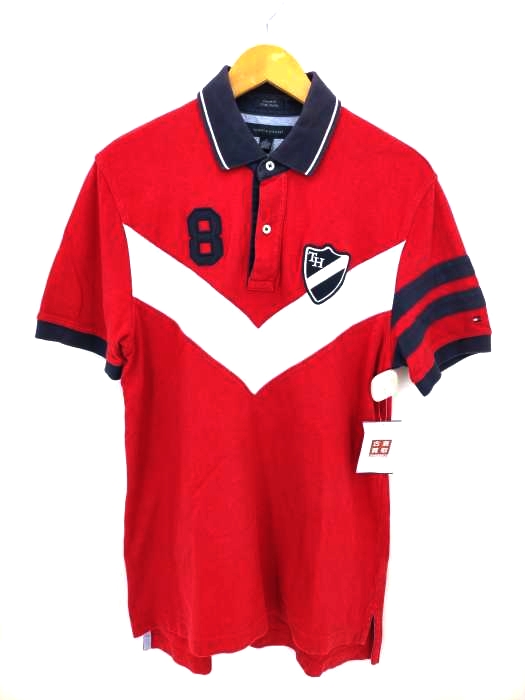 TOMMY HILFIGER(トミーヒルフィガー) フロントワッペンポロシャツ メンズ JPN：1