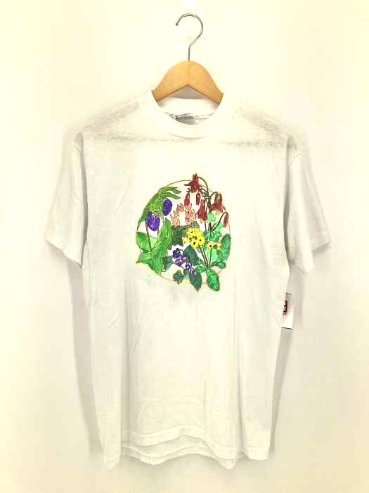 USED古着(ユーズドフルギ) Hanesボディ USA製 ペイントTシャツ メンズ  L