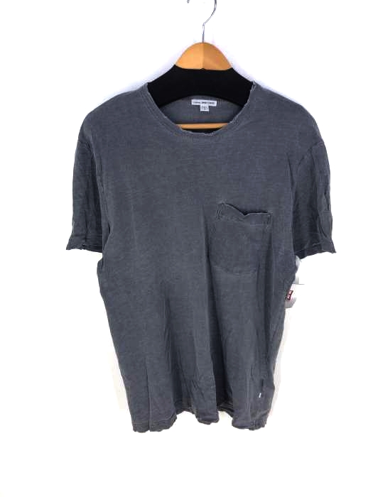 JAMES PERSE(ジェームスパース) ダメージ加工 コットン ポケット付きTシャツ メンズ  2