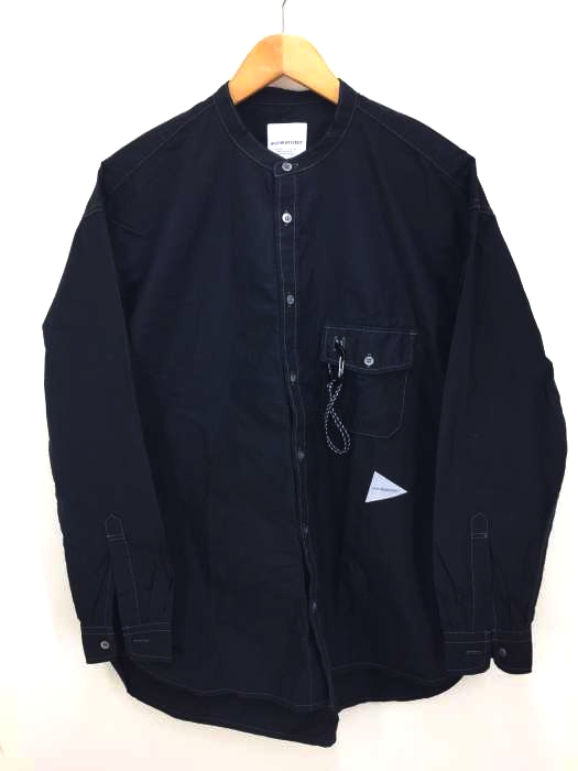 and wander(アンドワンダー) 21ss CORDURA typewriter band collar shirts メンズ JPN：2