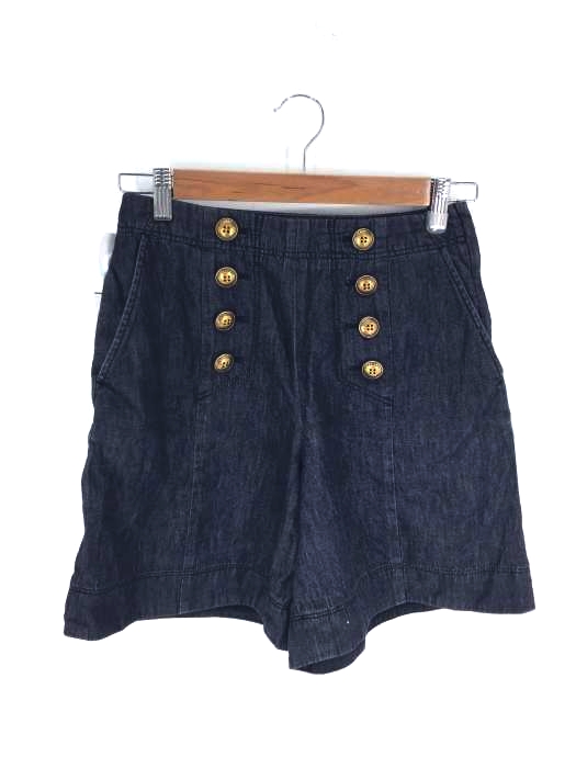 BURBERRY BLUE LABEL(バーバリーブルーレーベル) 金ボタン サイドジップショーツ レディース EUR：38