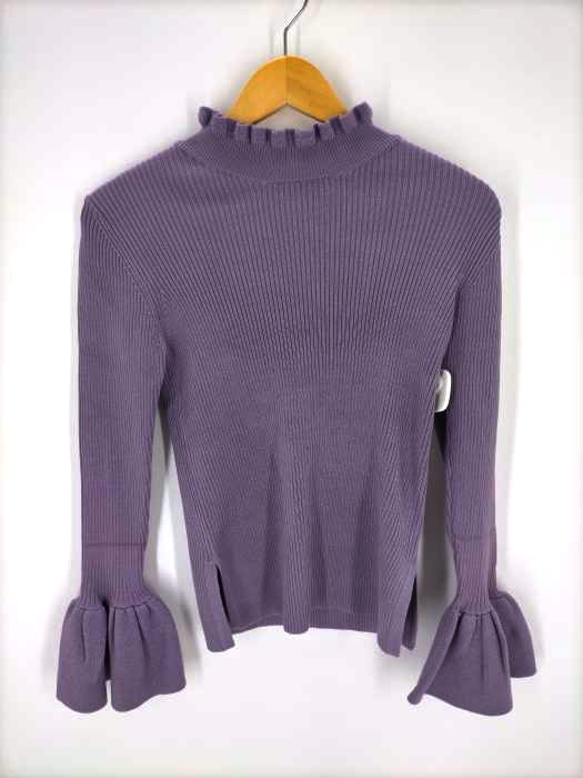 rienda(リエンダ) glitter frill Knit TOP レディース  FREE