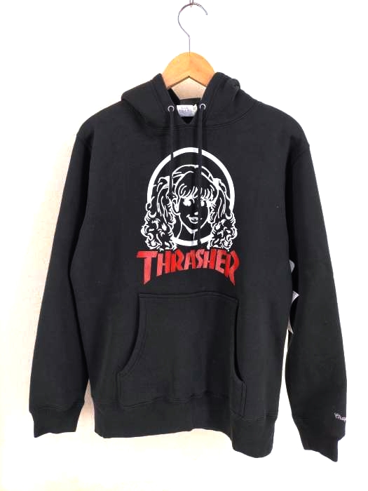THRASHER(スラッシャー) THRASHER AYMMY FACE パーカー レディース JPN：M