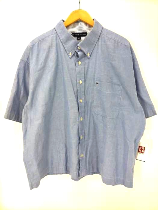 TOMMY HILFIGER(トミーヒルフィガー) ボタンダウン S/S シャツ ビッグサイズ メンズ import：XXL