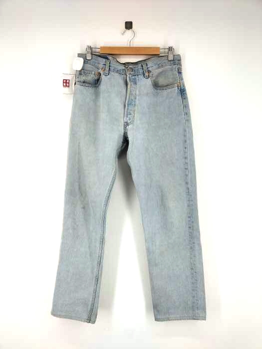 リーバイス Levis 90S USA製 501 トップボタン520 ボタンフライデニムパンツ アイスブルー メンズ  W34 L36