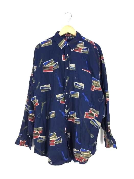 ダニエルクレミュ DANIEL CREMIEUX 総柄ボタンダウンシャツ メンズ import：XL