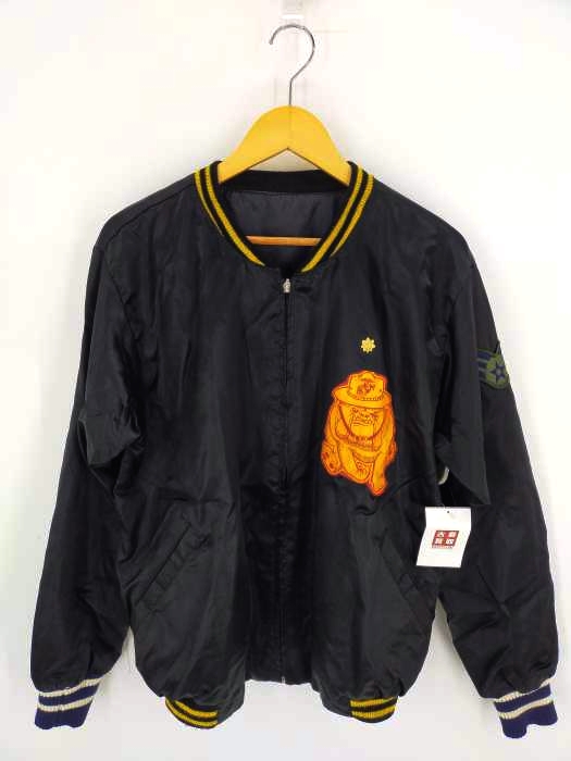 ユーズドフルギ USED古着 ワッペン付き ナイロンブルゾン メンズ 表記無