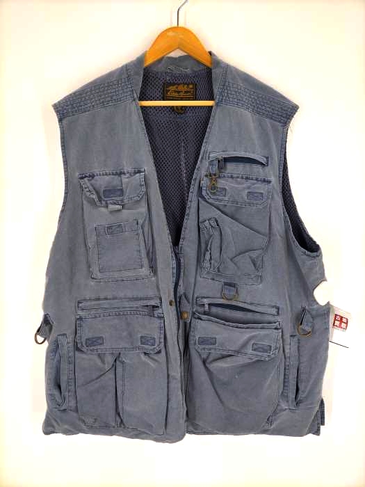 エディーバウアー Eddie Bauer 80s 黒タグ フィッシングベスト メンズ JPN：XL