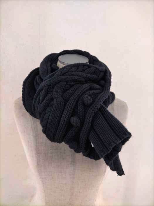 ケンゾーオム KENZO HOMME ケーブルニットマフラー メンズ 表記無