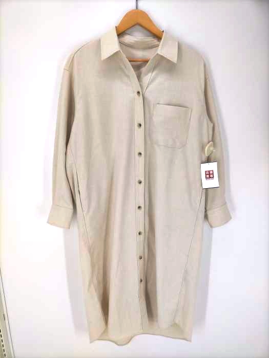 UNITED ARROWS green label relaxing(ユナイテッドアローズグリーンレーベルリラクシング) ミリタリークロス ルーズ シャツワンピース レディース FREE