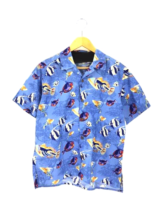 patagonia(パタゴニア) 魚柄 オープンカラーシャツ レディース import:L