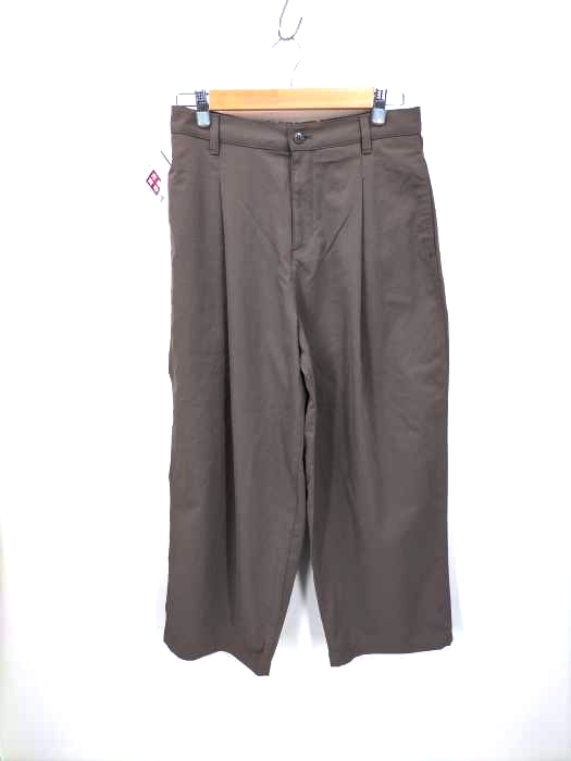 無印良品(ムジルシリョウヒン) ポリエステル 1タックワイドパンツ レディース JPN：L
