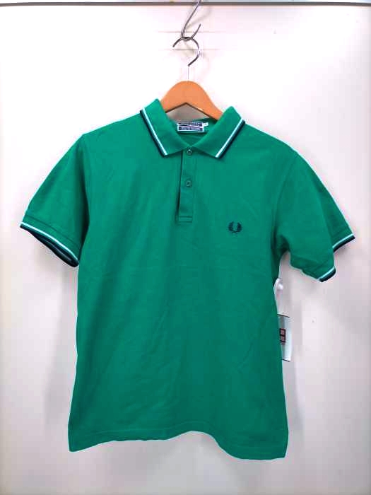 FRED PERRY(フレッドペリー) イングランド製 ロゴ刺繍 コットンポロシャツ メンズ JPN：S