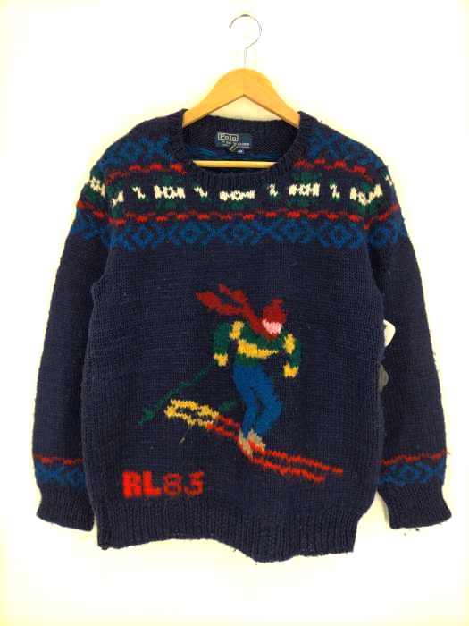 Polo by RALPH LAUREN(ポロバイラルフローレン) スキー HANDKNIT ウールニットセーター メンズ  M