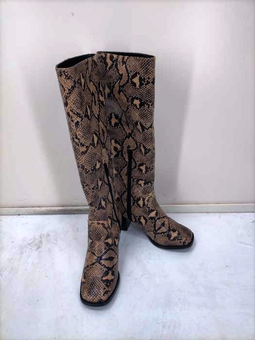 moussy(マウジー) SQUARE TOE LONG BOOTS レディース  S