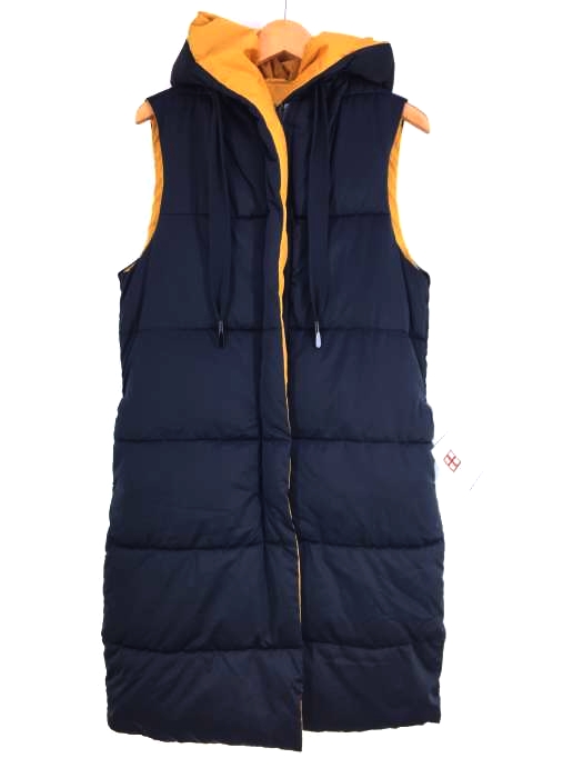 ZARA(ザラ) 中綿 リバーシブル ロングベスト レディース  XS