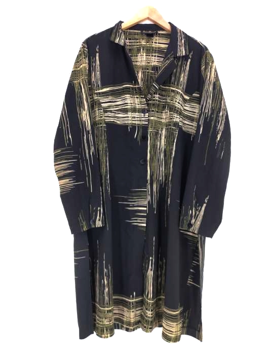 フルギ ASHLEY STEWART 総柄ロングシャツジャケット レディース 表記無