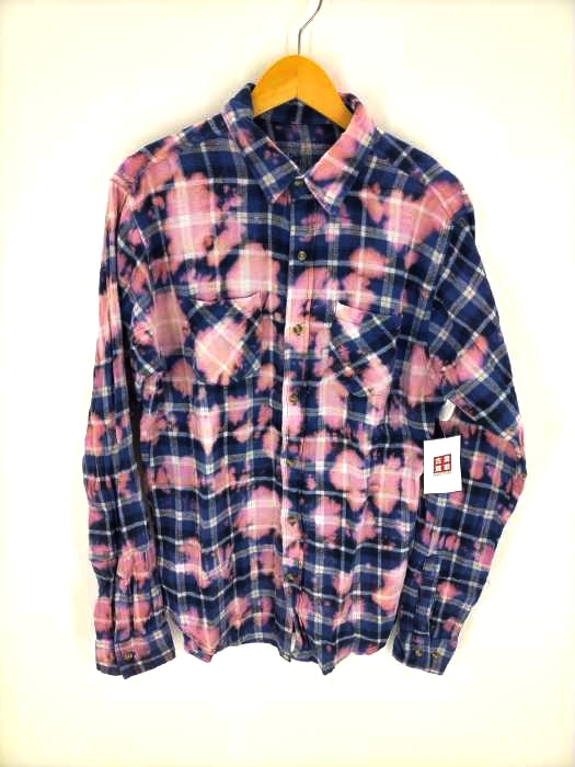 ANTI SOCIAL SOCIAL CLUB(アンチソーシャルソーシャルクラブ) 18SS ブリーチ加工チェックシャツ メンズ JPN：M