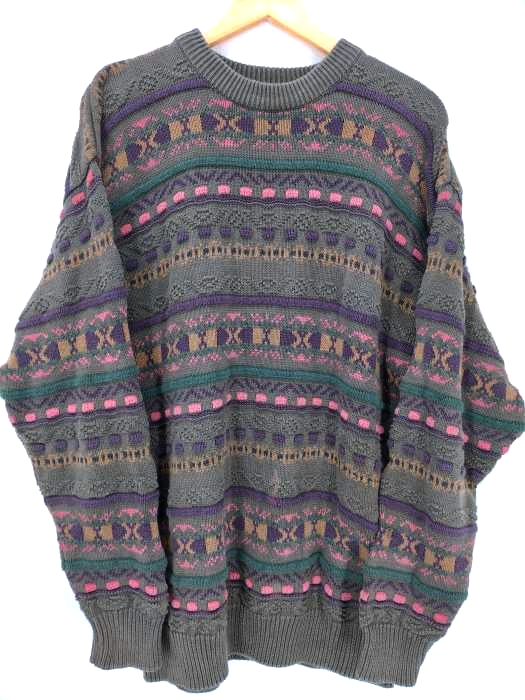 USED古着(ユーズドフルギ) {{WOODS&GRAY}} コットン 3Dニット メンズ import：M