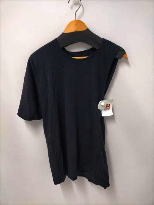 MM6 Maison Margiela(エムエムシックス メゾンマルジェラ) 19AW ASYMMETRY SLEEVE BACK DRAPE TEE レディース  S