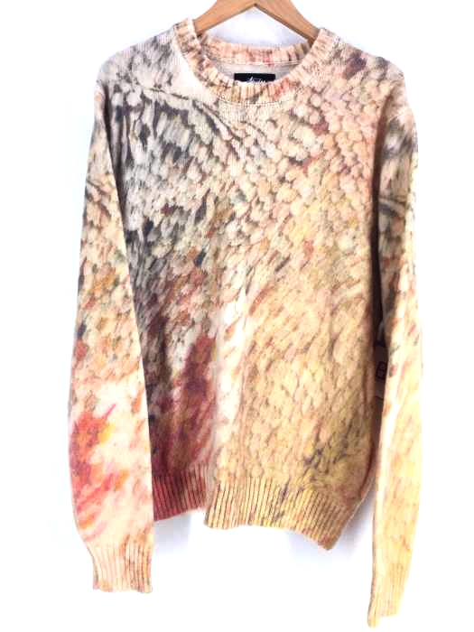 ステューシー Stussy オーバーサイズ 総柄ニット メンズ  L