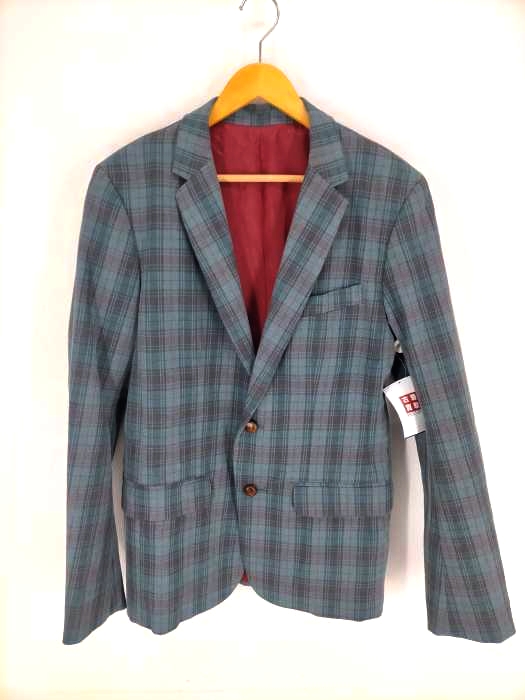 ユーズドフルギ USED古着 {{MR TURK}} 2Bチェック柄 クルミボタンコットンテーラードジャケット メンズ  40