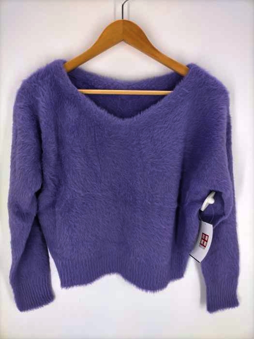 レイビームス Ray BEAMS シャギークロップド Vネックニット レディース ONE SIZE