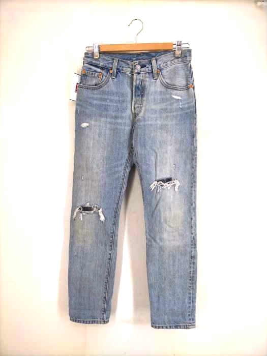 Levi‘s(リーバイス) 501 裏3263 ボタンフライダメージデニムパンツ レディース W24L30