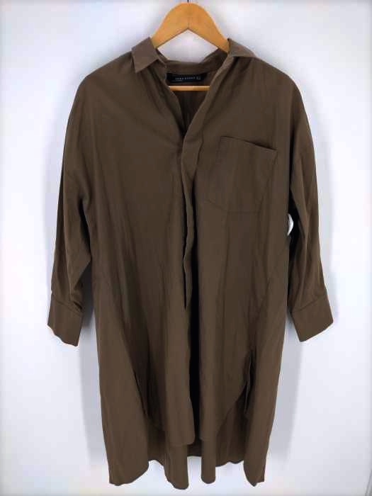 ZARA WOMAN(ザラ ウーマン) 比翼シャツワンピース レディース JPN：M