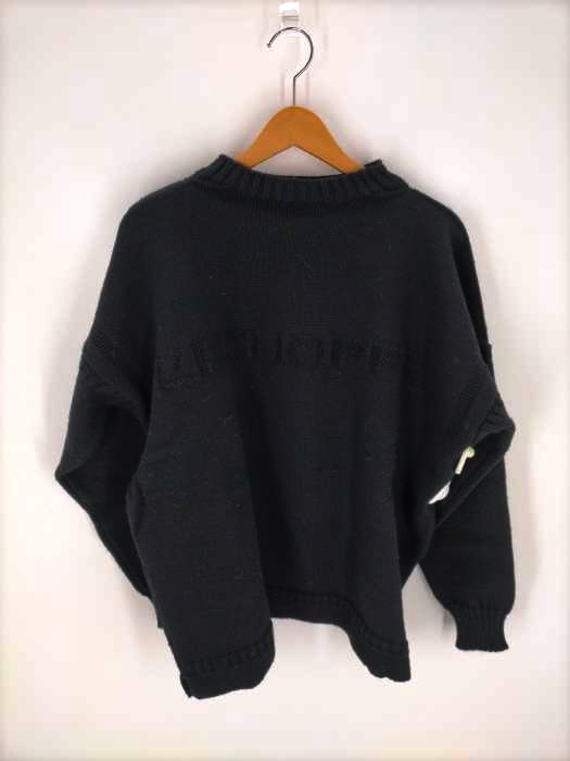 GUERNSEY WOOLLENS(ガンジーウーレンズ) ロゴ刺繍 ガンジーニット メンズ トップス ニット・セーター