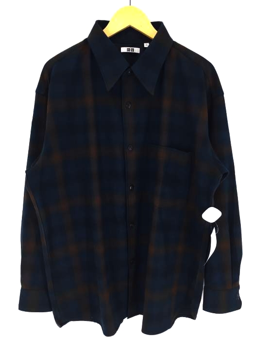 UNIQLO U(ユニクロユー)  ヘビーフランネルオーバーサイズシャツ メンズ JPN：XL