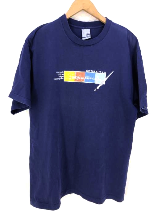 Stussy(ステューシー) 銀タグ 00’S プリントクルーネックTee メンズ  L