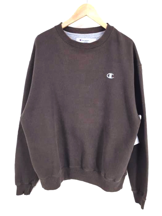Champion(チャンピオン) ECO ワンポイントロゴ刺繍 クルーネックスウェット メンズ JPN：L