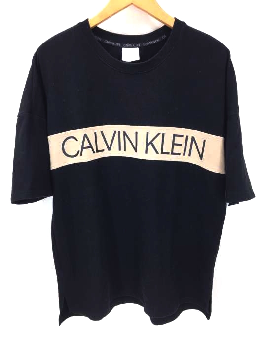 CALVIN KLEIN(カルバンクライン) ボックスロゴヘビーウエイトTシャツ メンズ JPN：M