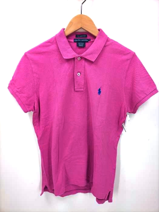RALPH LAUREN(ラルフローレン) THE SKINNY POLO ポニー刺繍ポロシャツ レディース JPN：L