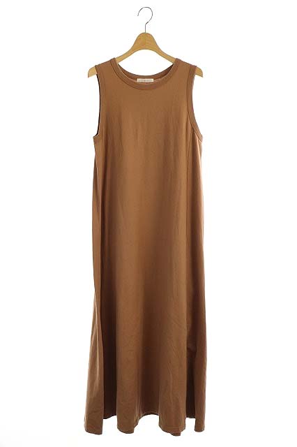 PLAGE(プラージュ) 19SS Sleevelessフレアワンピース ロング ノースリーブ 茶 ブラウン /ES ■OS レディース  表記なし
